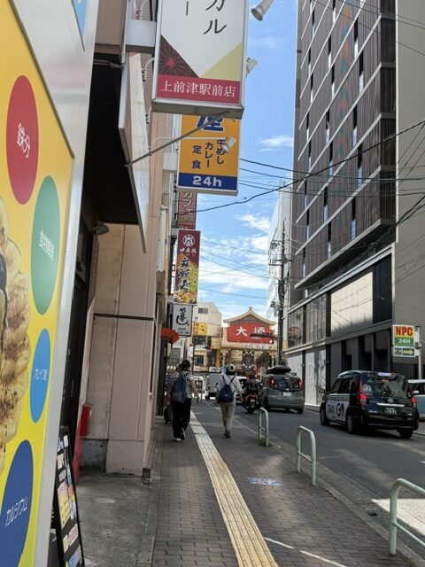 大須商店街方面の店舗周辺